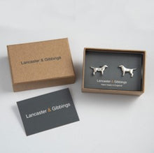 Load image into Gallery viewer, Labrador pewter cufflinks
