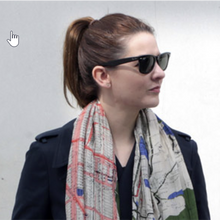 Load image into Gallery viewer, NYC grey scarf
