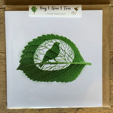 Load image into Gallery viewer, Leaf moments bird card
