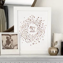 Load image into Gallery viewer, Stay a while - clementine stars framed print
