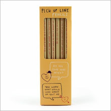 Load image into Gallery viewer, Pencil set - pick up lines pencils
