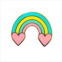 Load image into Gallery viewer, Pastel rainbow enamel pin
