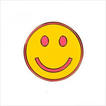 Load image into Gallery viewer, Smiley face enamel pin
