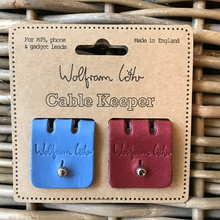 Load image into Gallery viewer, 2 pack cable keepers - blue/burgundy
